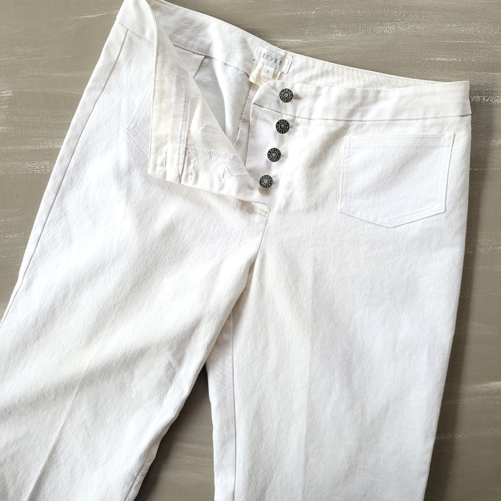 Devon Front Pocket Buttonfly White Pants - image 2